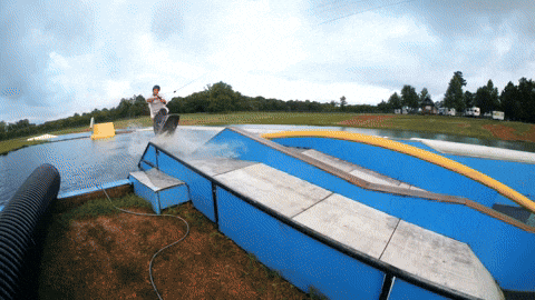 Wakeboarding Spacemob GIF