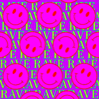 timpoulton trippy rave wallpaper smiley face GIF