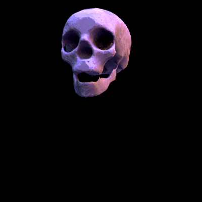 skull melt GIF by demafleez