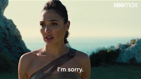 Im Sorry Wonder Woman GIF by Max