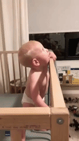 Baby Dumbfounded After Dad Shaves Off Beard