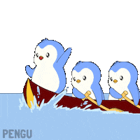Penguin Boat Sticker by Pudgy Penguins