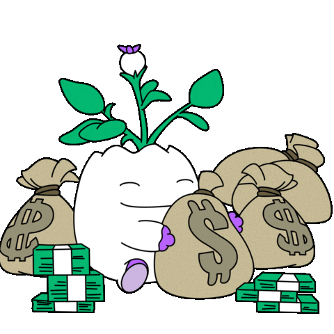 Make It Rain Money Sticker by Magic Eden
