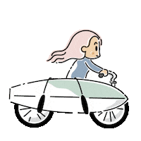 illustrator_DOT surfing surfgirl beachcruiser dot024 Sticker