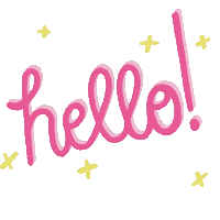 followthatjen hello hi text sparkle Sticker
