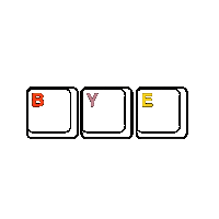 Bye Sticker