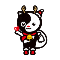 Black And White Cat Sticker