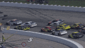 Iowa Speedway Crash GIF by NASCAR