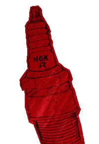 Flashing Car Parts Sticker by ODE Willie's Funky Bunch