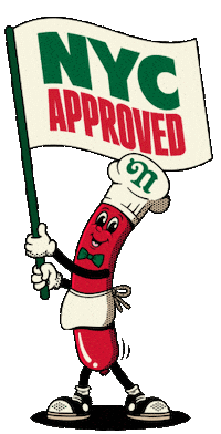 New Yorker Frankie Sticker by Original Nathan's Franks