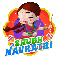 Durga Puja Navratri Sticker by Chhota Bheem