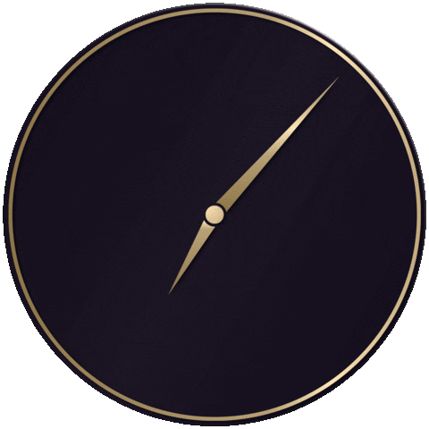 Gold Clock Sticker by AJG