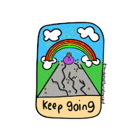 Keep Going Never Give Up Sticker
