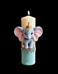 Nissart party rainbow baby 3d GIF