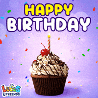 Happy Birthday GIF by Lucas and Friends by RV AppStudios