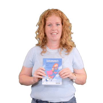 wow_opvoedcoaching wow mama kind lezen Sticker