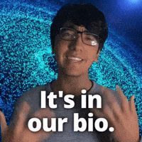 It's in our bio.