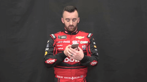austin dillon phone GIF by Richard Childress Racing