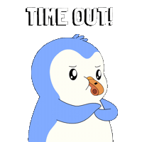 Wait A Second Hold On Sticker by Pudgy Penguins