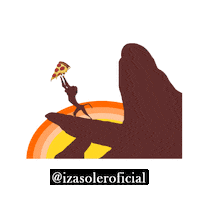 Pizza Rei Leao Sticker by Izasoler