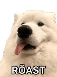 Dog Samoyed Sticker by Kush Queen Shop