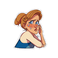 vokigames sad halloween crying cry Sticker