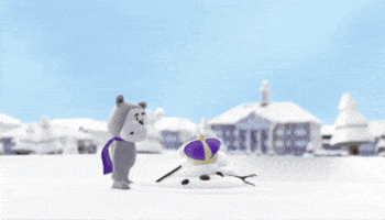 Snowman Claymation GIF by James Madison University