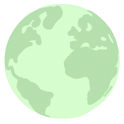 World Earth Sticker by NatureLab Tokyo