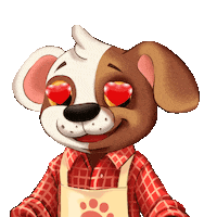 FOODCODE love heart dog любовь Sticker