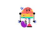 Happy Dance Sticker by Lingokids