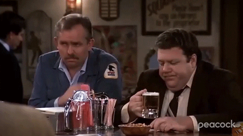 George Wendt Drinking GIF by PeacockTV