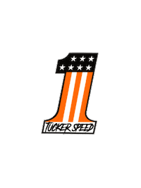 tuckerspeed tuckerspeed tucker speed evel kinievel 1 logo Sticker