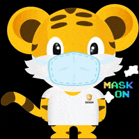 SEAGMOfficial covid19 mask on fight covid seagm GIF