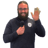 Man Mic Drop Sticker by Dan's Dog Walking & Pet Sitting