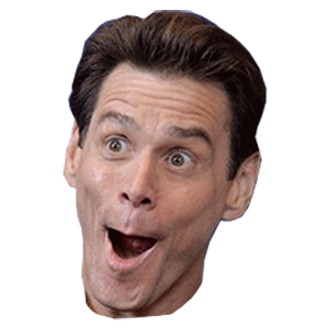 Jim Carrey Wow Sticker by 3DD Factory