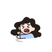 itsmiana cute reactions scared stop Sticker