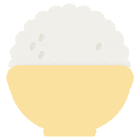 Foodie Rice Sticker by pillyze