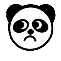Happy Gold Panda Sticker by City Slang