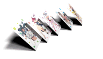 myriad colors phantom world lenticular cards GIF by Funimation