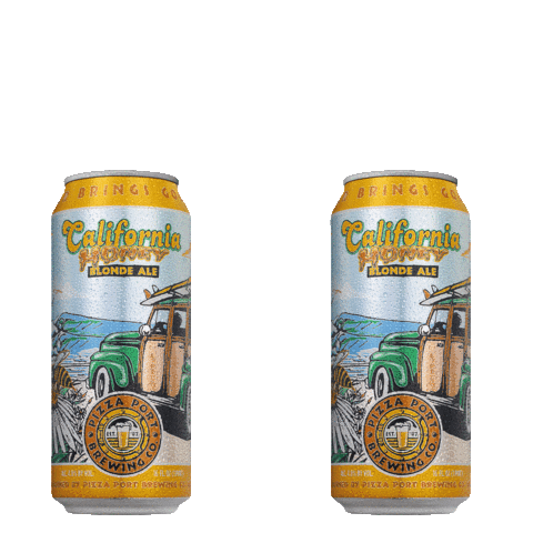 Blonde Ale Beer Sticker by Pizza Port Brewing Co.