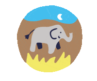 lesminimondesfr elephant voyage enfant animaux Sticker