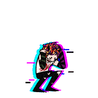 Happy Glitch Sticker