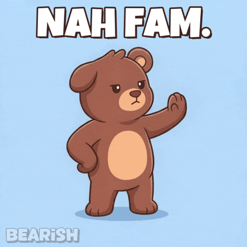 Hold On No GIF by BEARISH