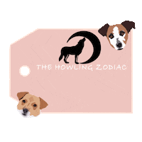 thehowlingzodiac dogs bobble head gift tag thehowlingzodiac Sticker
