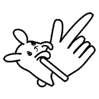 Hand 指 Sticker