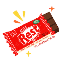 Come To Me Chocolate Bar Sticker by The Commandment Co