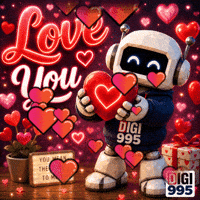 I Love You Hearts GIF by Digi 995