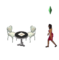 The Sims Eating Sticker