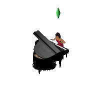 thesimaesthetic music videogame piano nostalgia Sticker