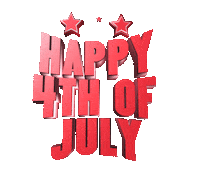 4Th Of July Sticker by GIPHY Text